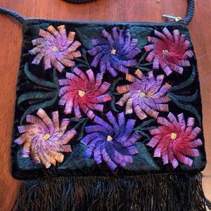 Purse with embroidery
